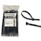 Kable Kontrol Cable Tie, 8 in L, 1-3/4 in Max Bundle Dia., Black, Nylon 6/6, 50 lb Strength, 100 PK CTR800BLK - alternate 1